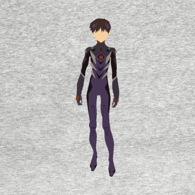 Evangelion Shinji Minimalist by KokoroPopShop